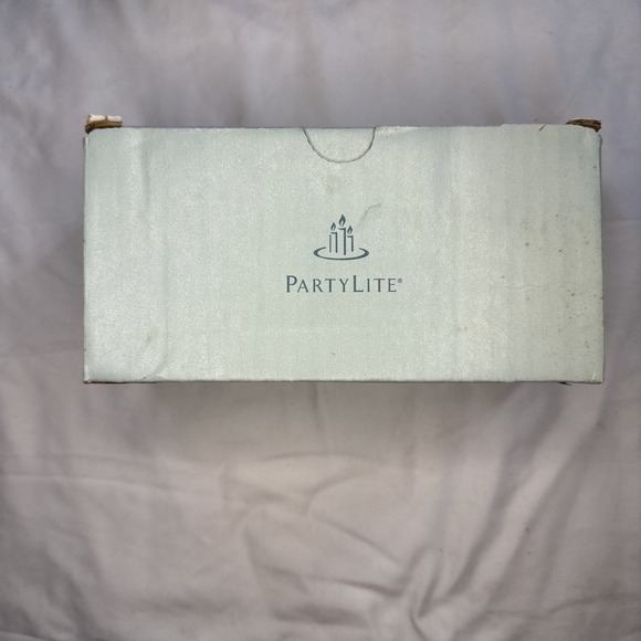 PartyLite Blue Tamarind 3-Wick Brick Candle K73590 Retired 7 X 3 Rare - Picture 3 of 4